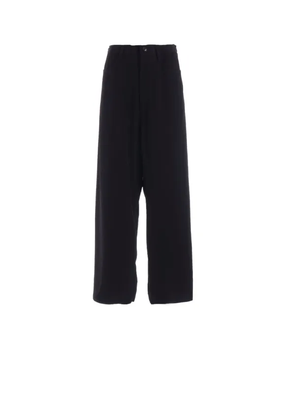 TA/PE CREPE DE CHINE LONG STRAIGHT PANTS made by Yohji Yamamoto