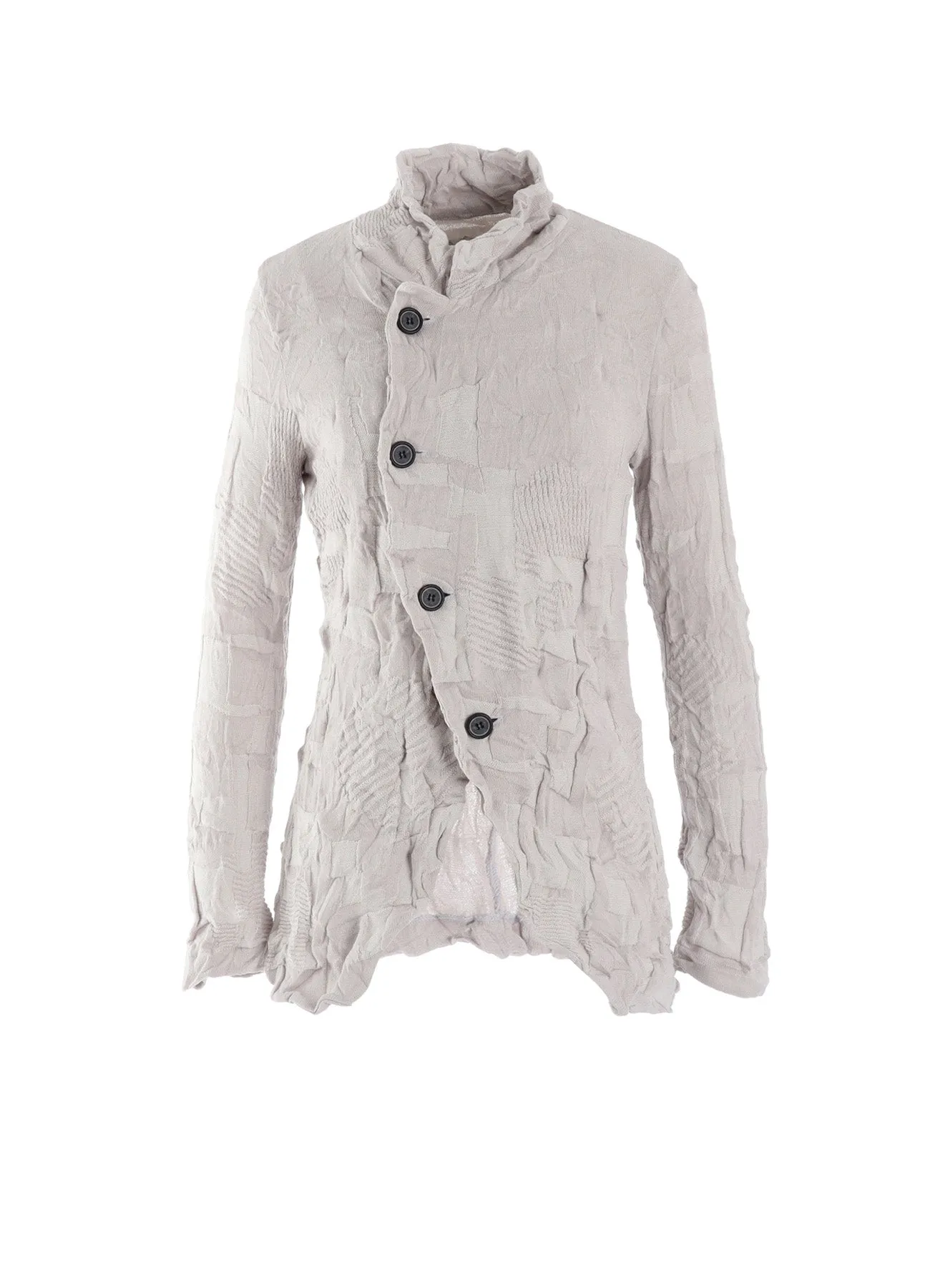 STRIPE CIRCLE LINKS 4-BUTTON JACKET sold by Yohji Yamamoto