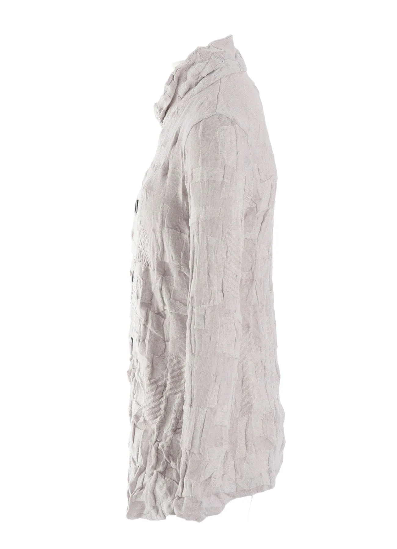 STRIPE CIRCLE LINKS 4-BUTTON JACKET sold by Yohji Yamamoto product image thumbnail 3