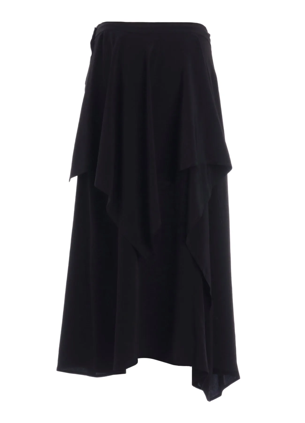 TA/PE CREPE DE CHINE DRAPE SKIRT sold by Yohji Yamamoto product image thumbnail 3