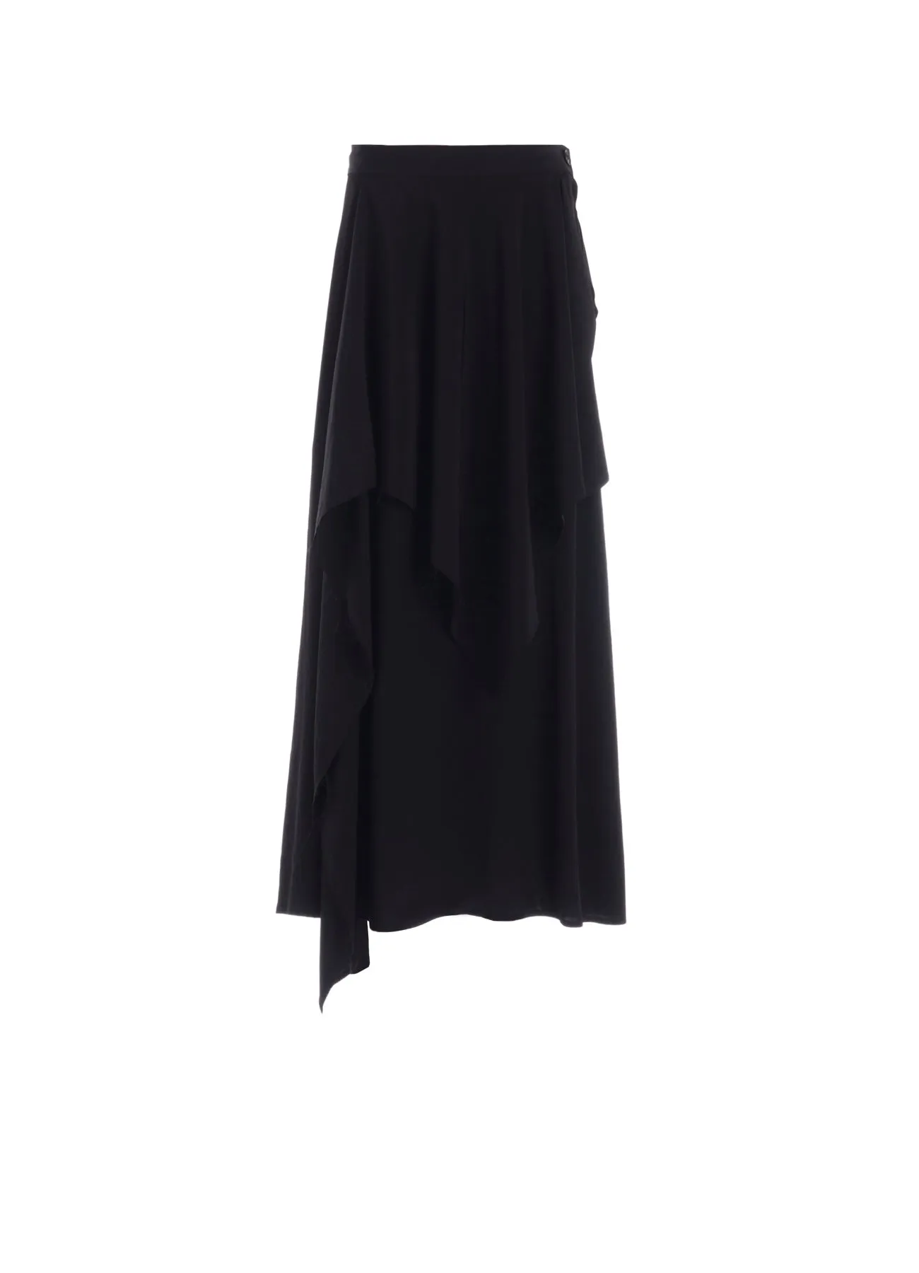 TA/PE CREPE DE CHINE DRAPE SKIRT sold by Yohji Yamamoto
