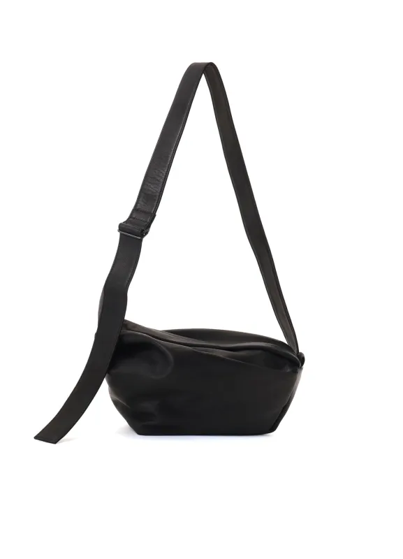 WATER DYED SOFT LEATHER TUCK SHOULDER BAG S made by Yohji Yamamoto