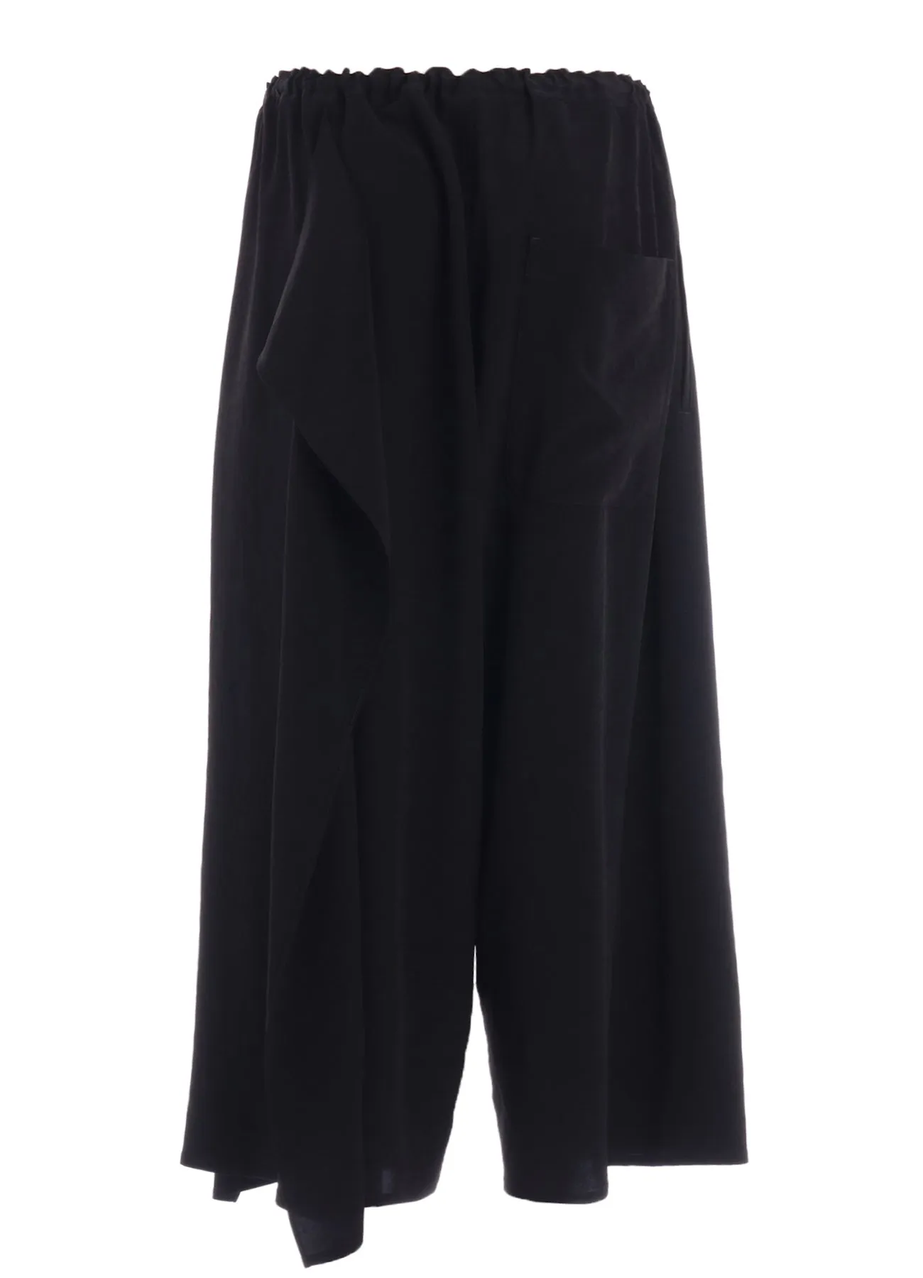 TA/PE CREPE DE CHINE LEFT DRAPE PANTS sold by Yohji Yamamoto product image thumbnail 3