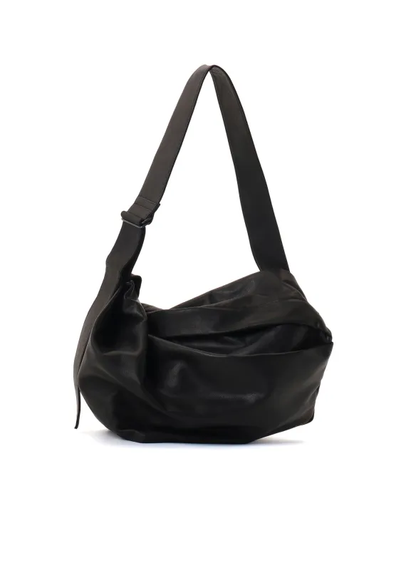 WATER DYED SOFT LEATHER TUCK SHOULDER BAG L sold by Yohji Yamamoto