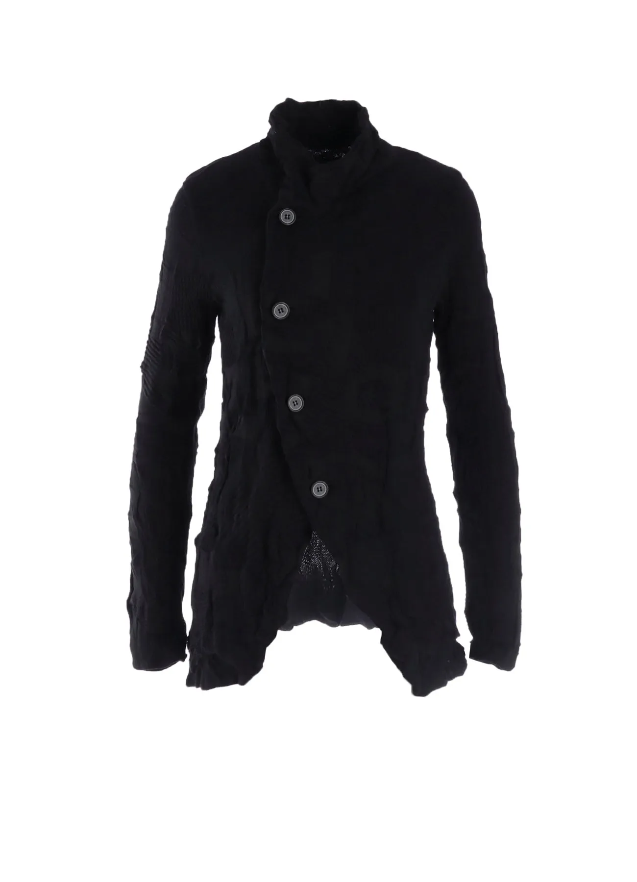STRIPE CIRCLE LINKS 4-BUTTON JACKET sold by Yohji Yamamoto