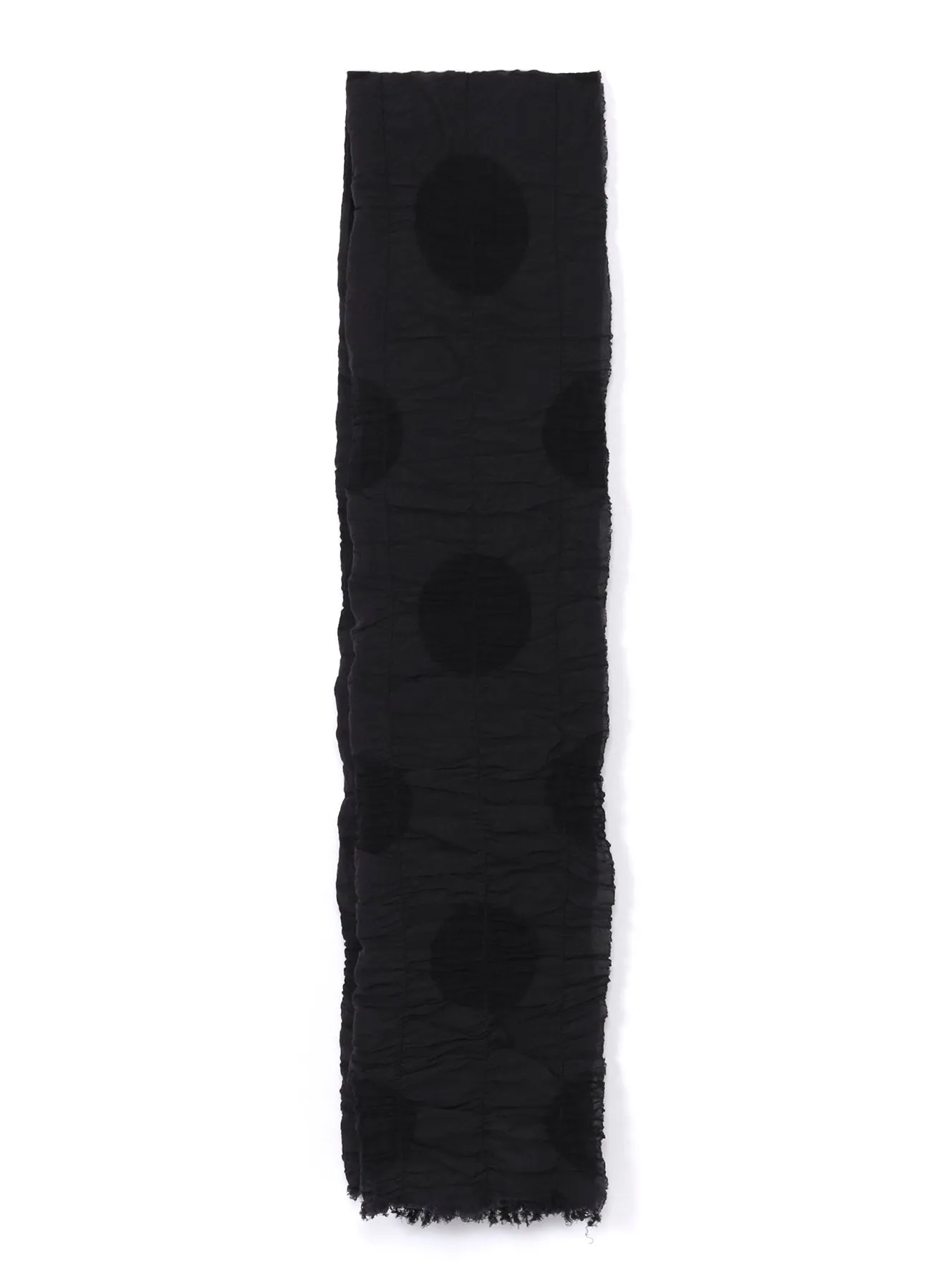 DOT JACQUARD GATHER SCARF sold by Yohji Yamamoto product image thumbnail 3