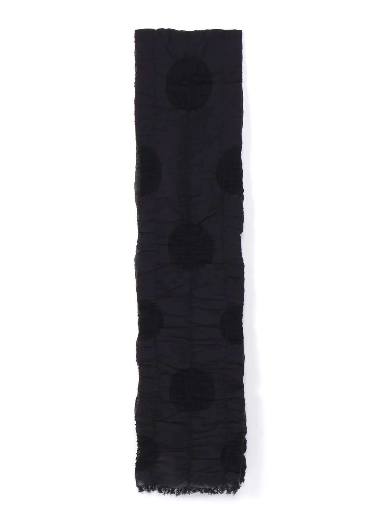 DOT JACQUARD GATHER SCARF sold by Yohji Yamamoto product image thumbnail 4