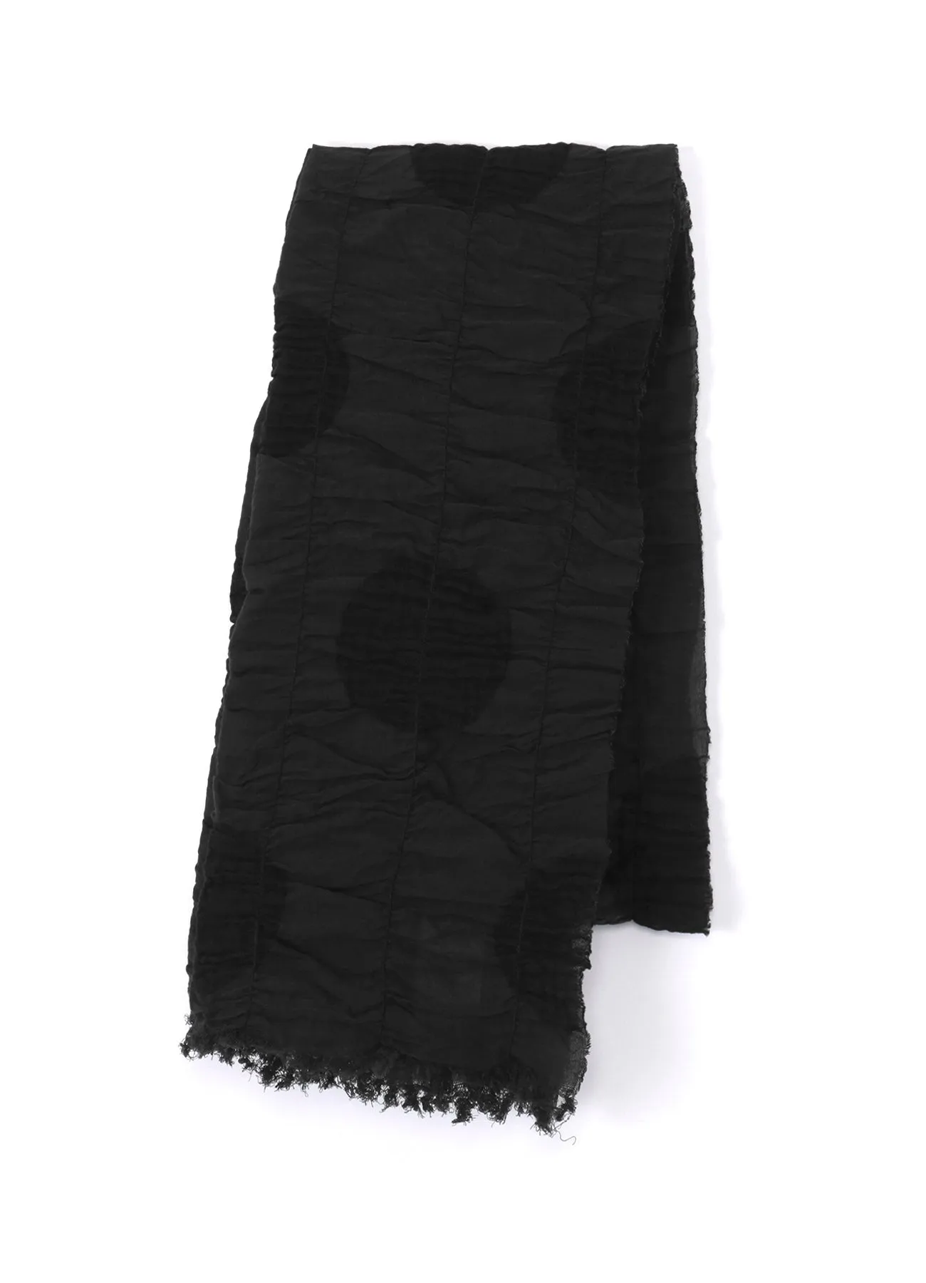 DOT JACQUARD GATHER SCARF sold by Yohji Yamamoto product image thumbnail 2