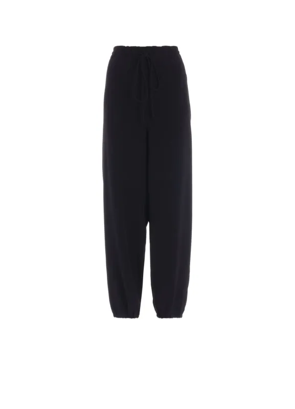 TA/PE CREPE DE CHINE JOGGER PANTS made by Yohji Yamamoto