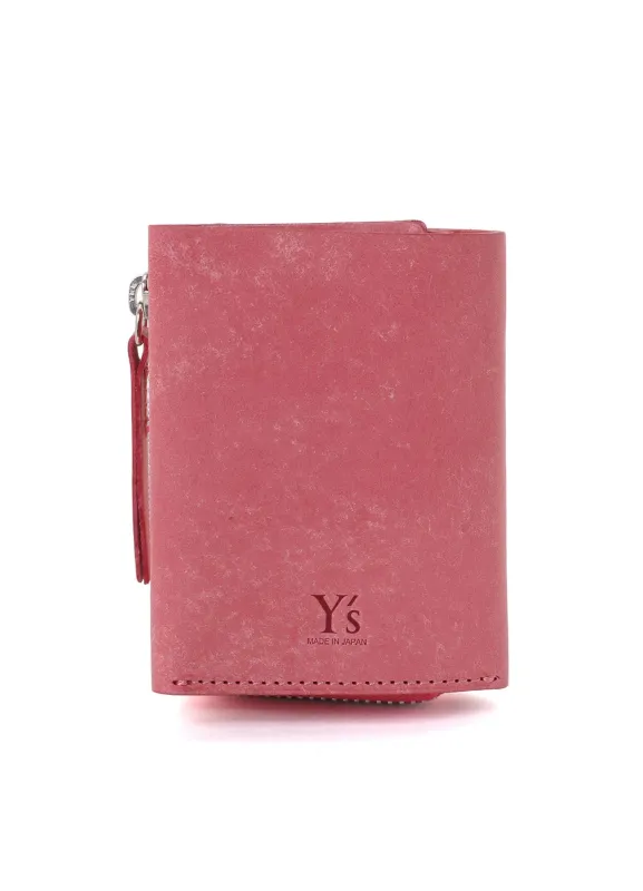 NUBUCK LEATHER TRIFOLD WALLET sold by Yohji Yamamoto