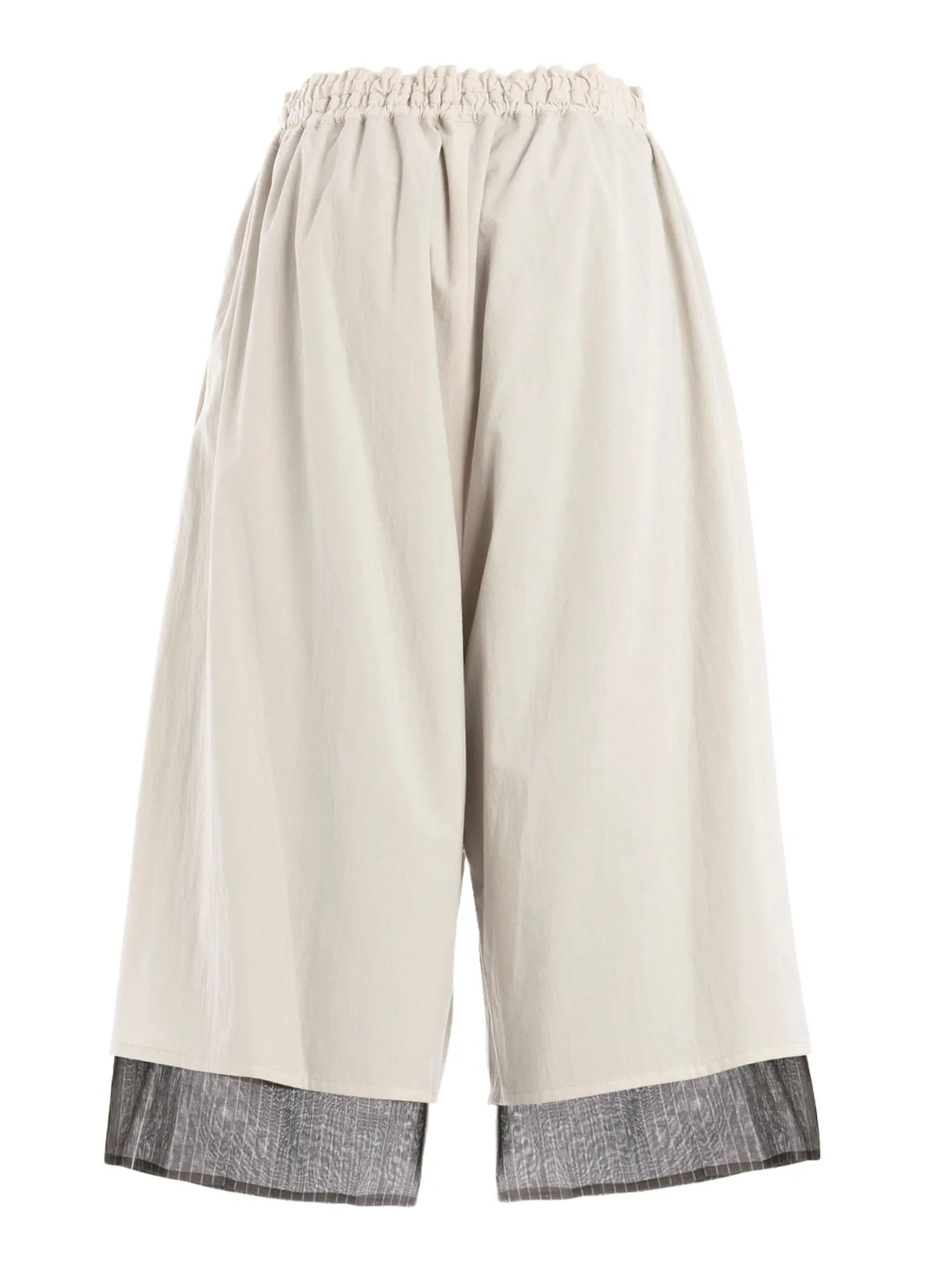 COTTON BROAD GATHERE DOUBLE PANTS sold by Yohji Yamamoto product image thumbnail 3