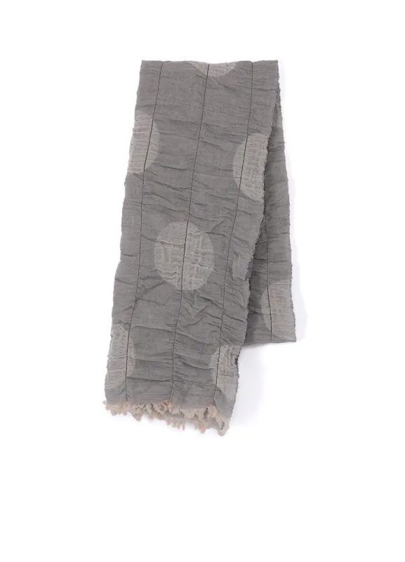 DOT JACQUARD GATHER SCARF sold by Yohji Yamamoto