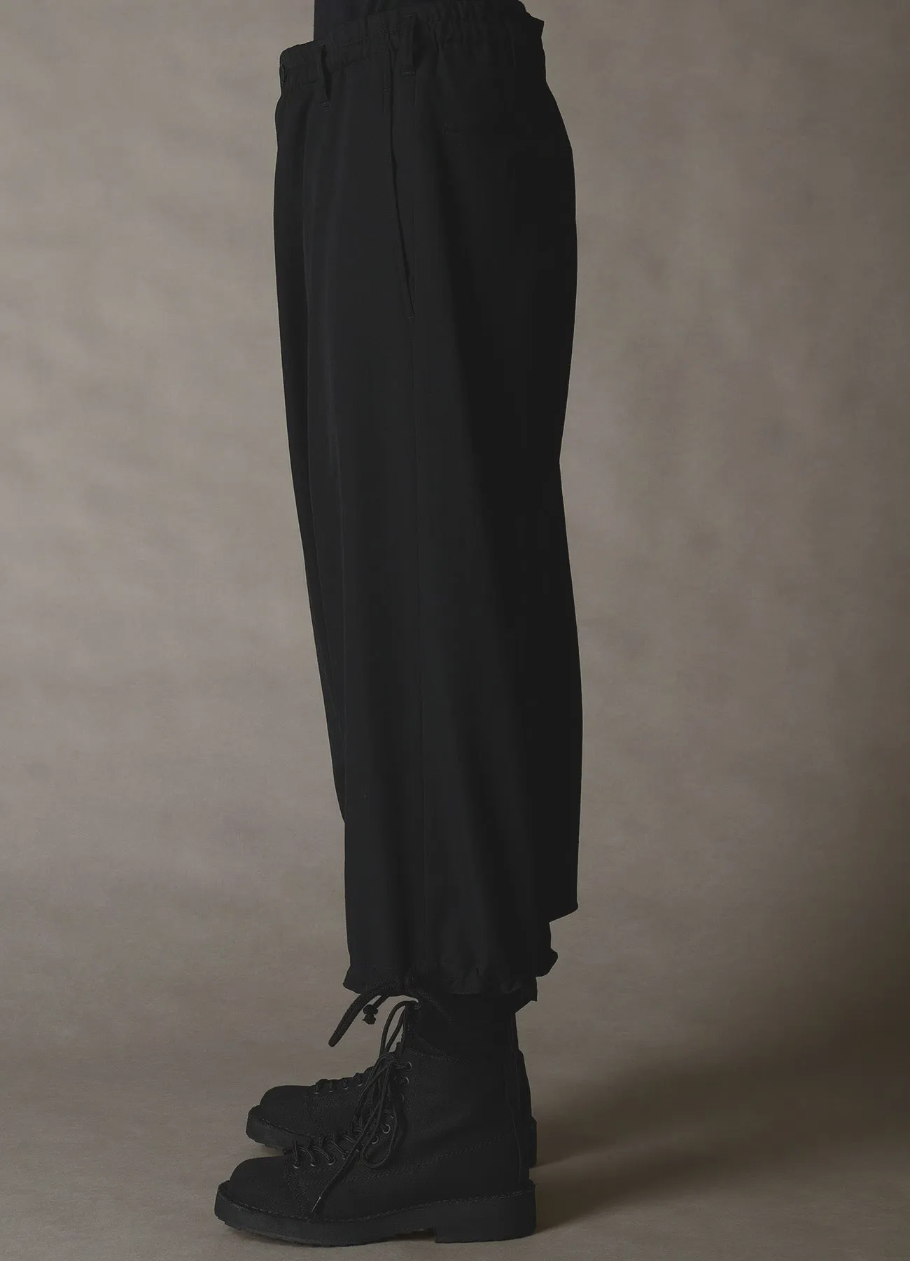 WOOL GABARDINE SAROUEL PANTS sold by Yohji Yamamoto product image thumbnail 5