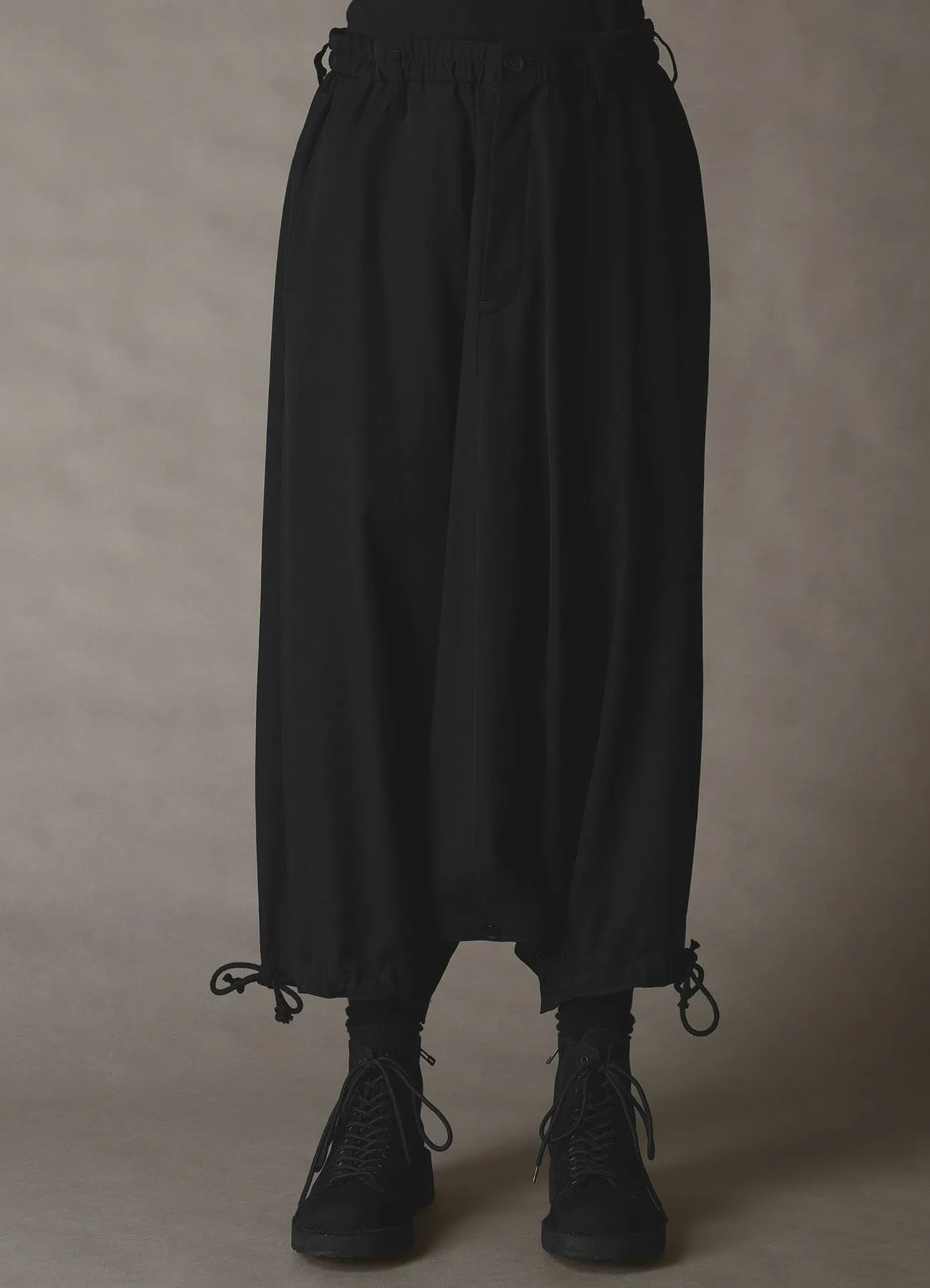 WOOL GABARDINE SAROUEL PANTS sold by Yohji Yamamoto product image thumbnail 4