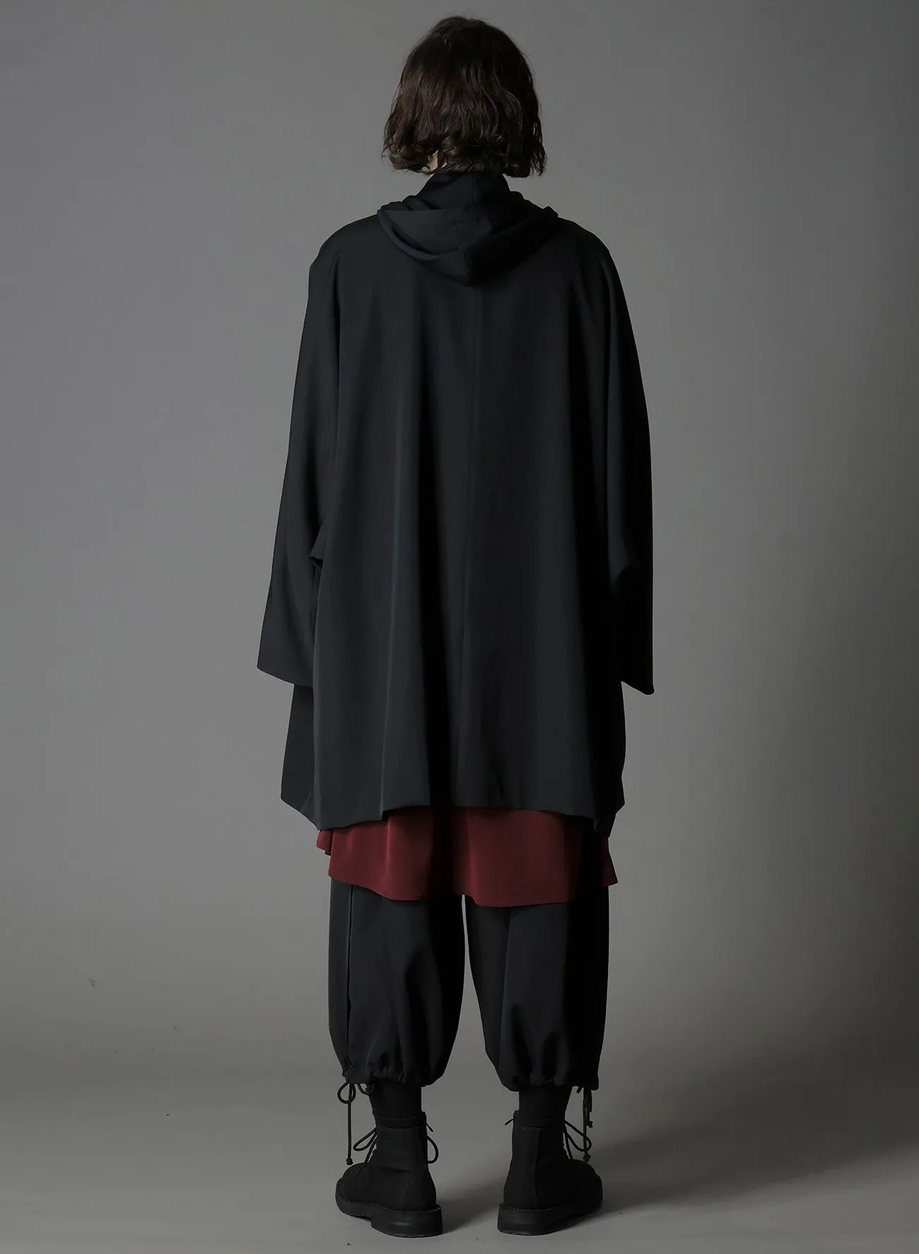 WOOL GABARDINE PONCHO sold by Yohji Yamamoto product image thumbnail 3