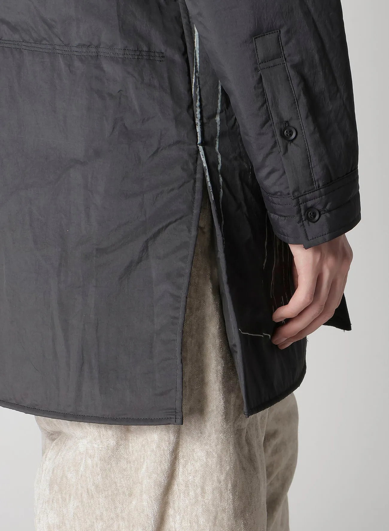 DESSIN MOTIF STANDCOLLAR PADDED BLOUSE sold by Yohji Yamamoto product image thumbnail 5
