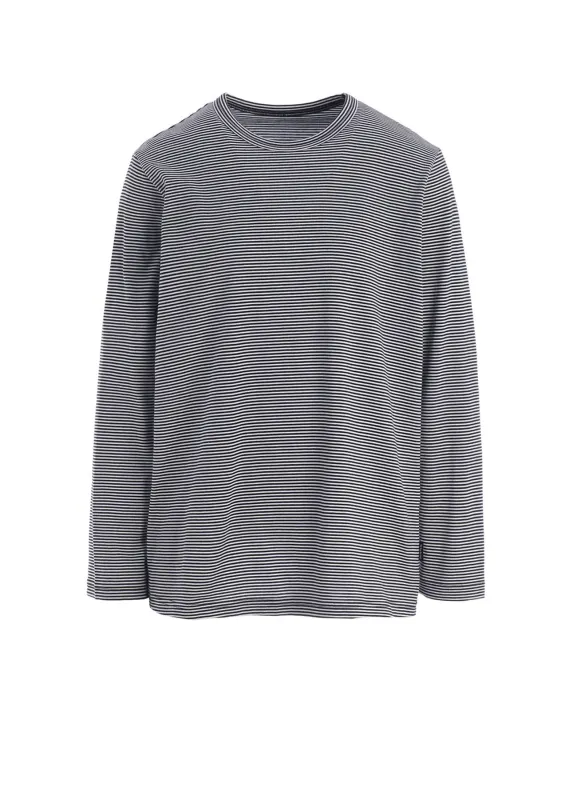 MIDIN BORDER LONG SLEEVE T-SHIRT (M) sold by Yohji Yamamoto
