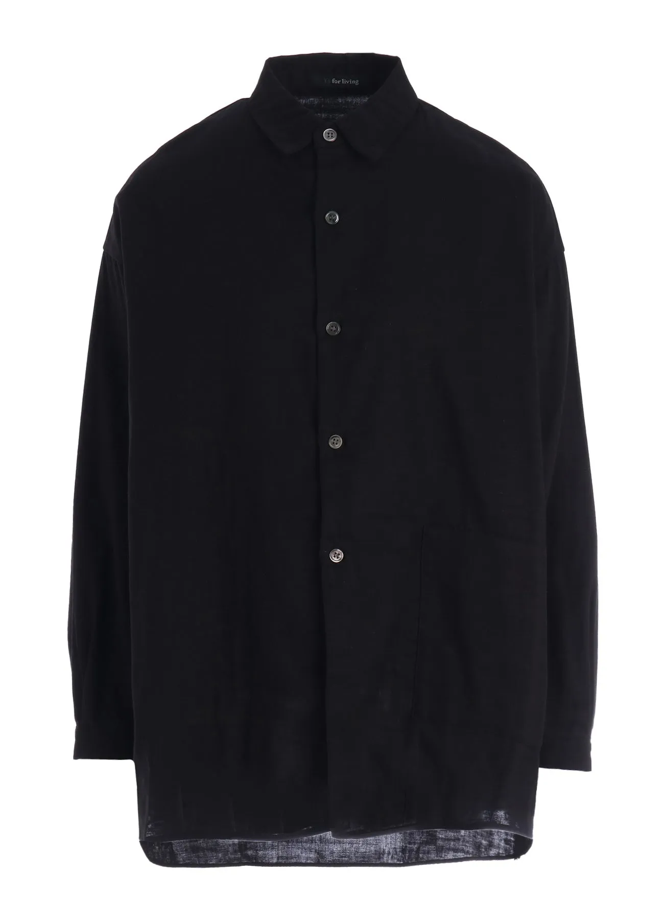 DOUBLE GAUZE LONG SLEEVE SHIRT (M) sold by Yohji Yamamoto product image thumbnail 2