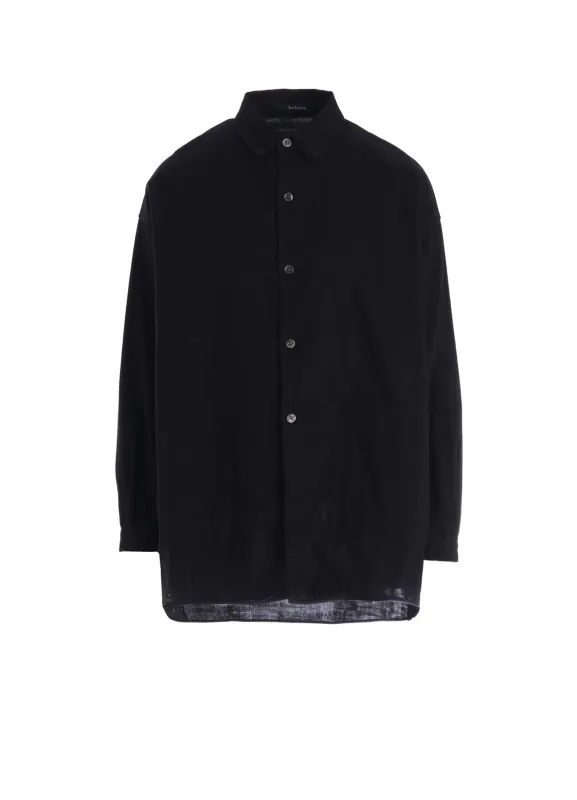 DOUBLE GAUZE LONG SLEEVE SHIRT (M) sold by Yohji Yamamoto