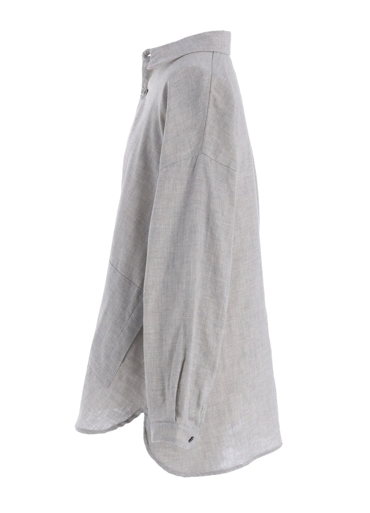 DOUBLE GAUZE LONG SLEEVE SHIRT (M) sold by Yohji Yamamoto product image thumbnail 3