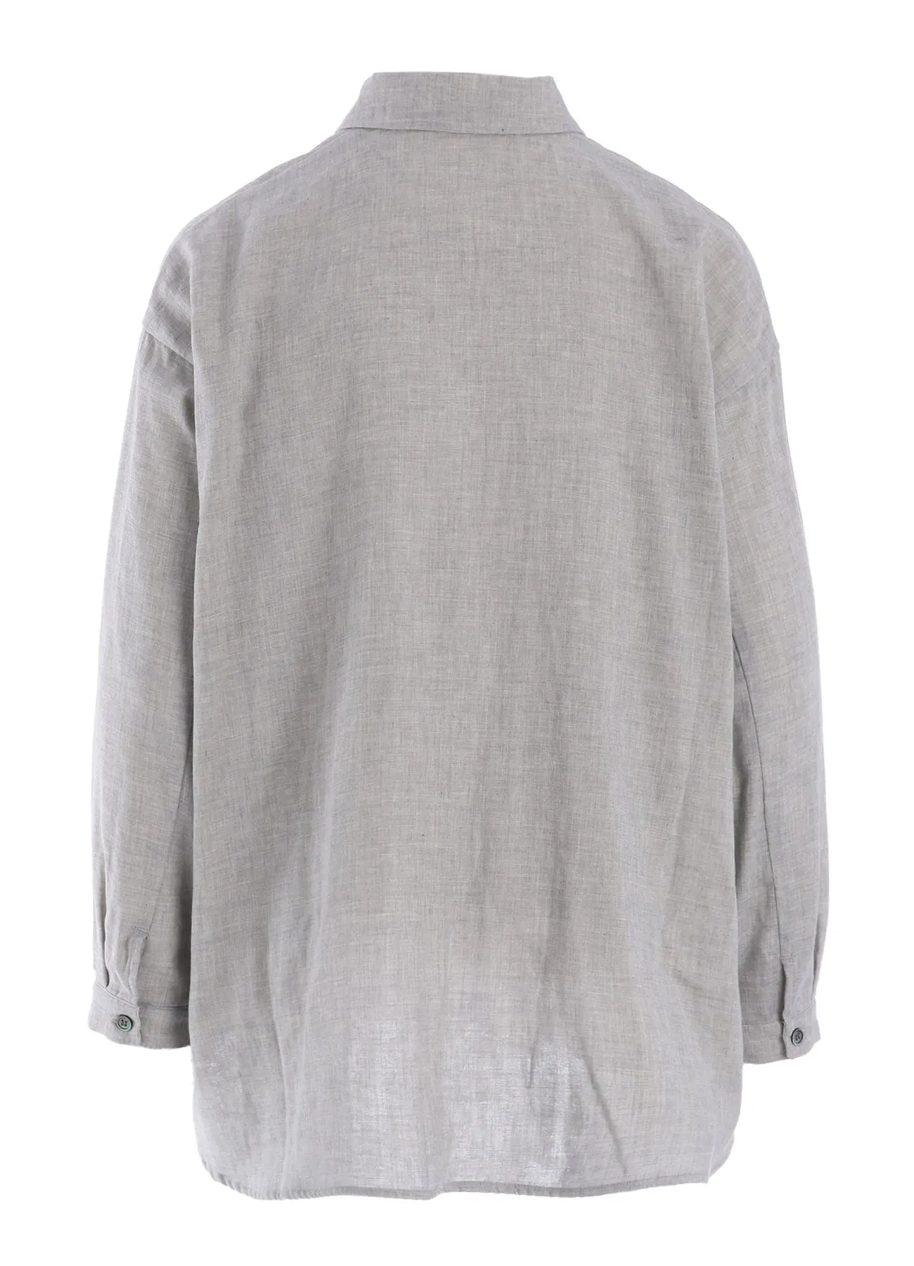 DOUBLE GAUZE LONG SLEEVE SHIRT (M) sold by Yohji Yamamoto product image thumbnail 4