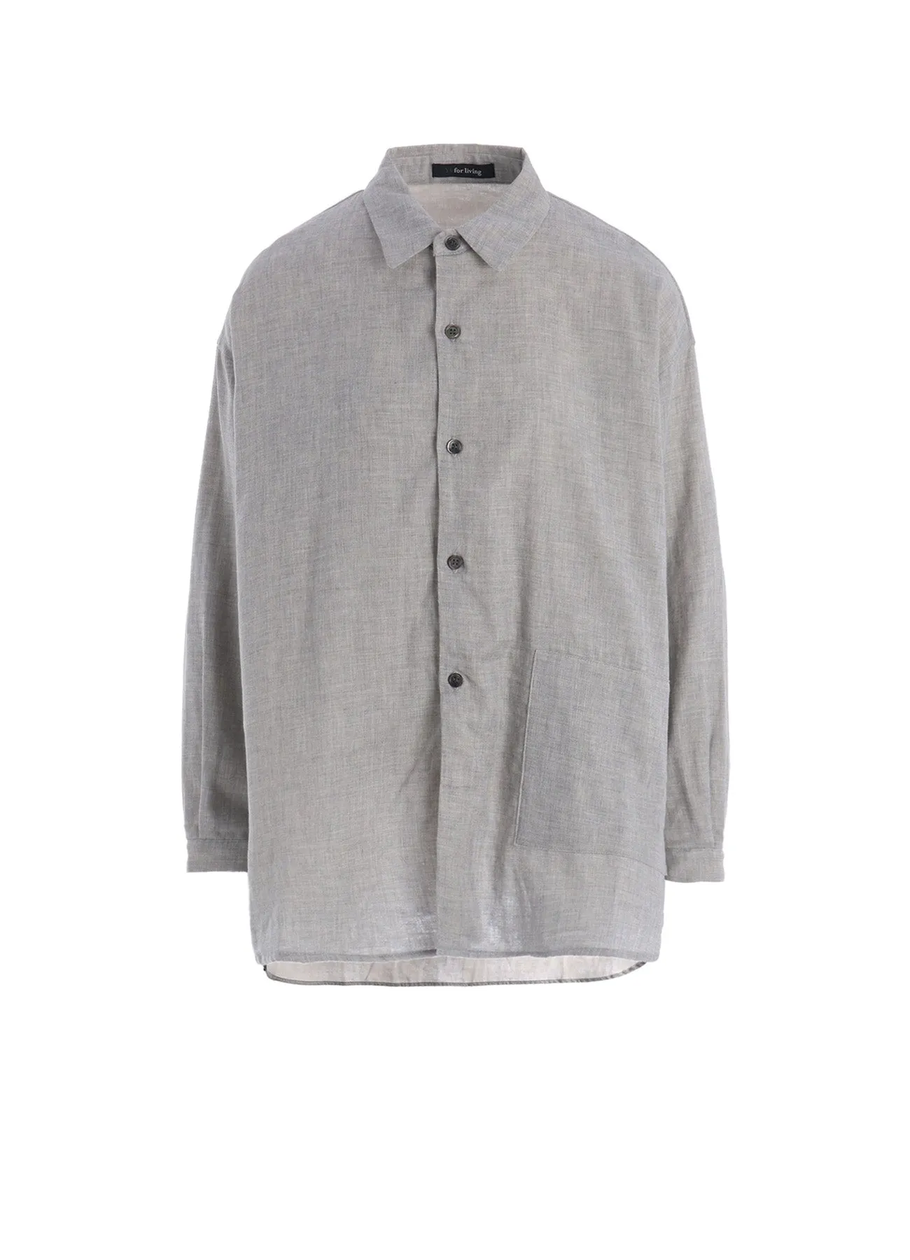DOUBLE GAUZE LONG SLEEVE SHIRT (M) sold by Yohji Yamamoto