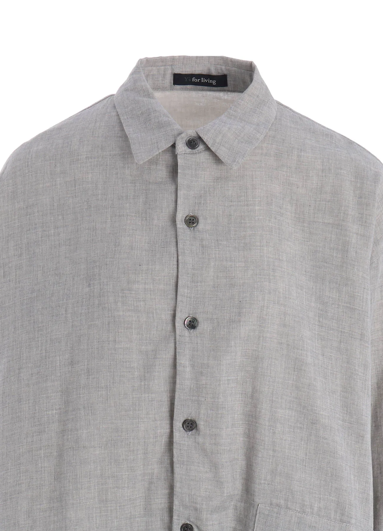 DOUBLE GAUZE LONG SLEEVE SHIRT (M) sold by Yohji Yamamoto product image thumbnail 5