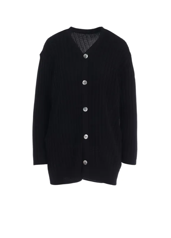 RIB KNIT CARDIGAN made by Yohji Yamamoto