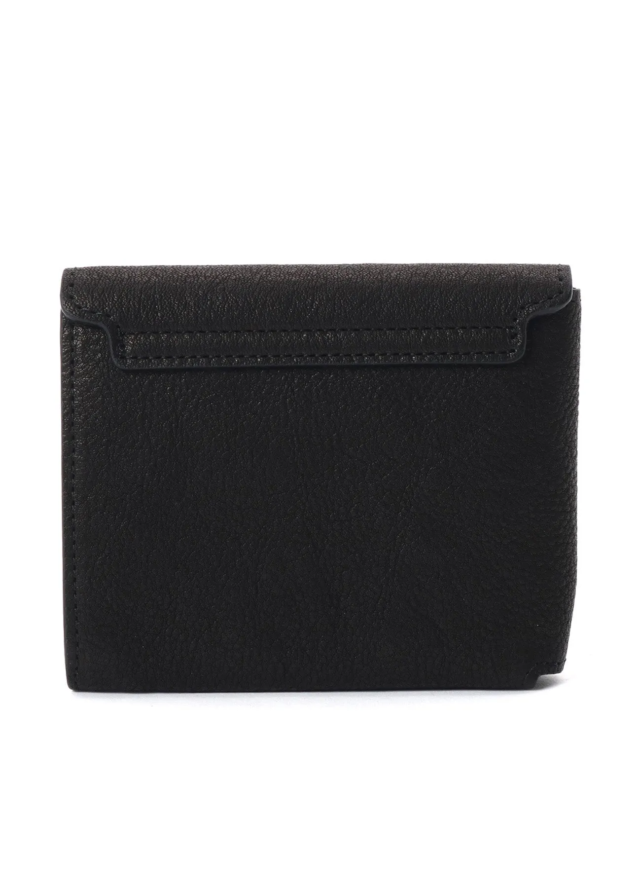 WASHED LEATHER DOUBLE FOLDED WALLET sold by Yohji Yamamoto product image thumbnail 4