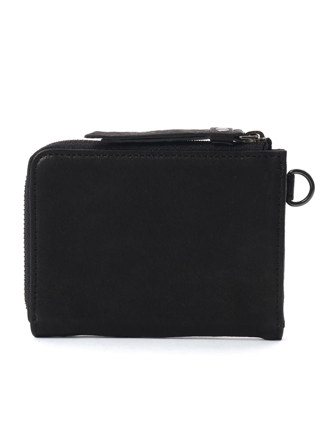 WASHED LEATHER L ZIP WALLET sold by Yohji Yamamoto product image thumbnail 4
