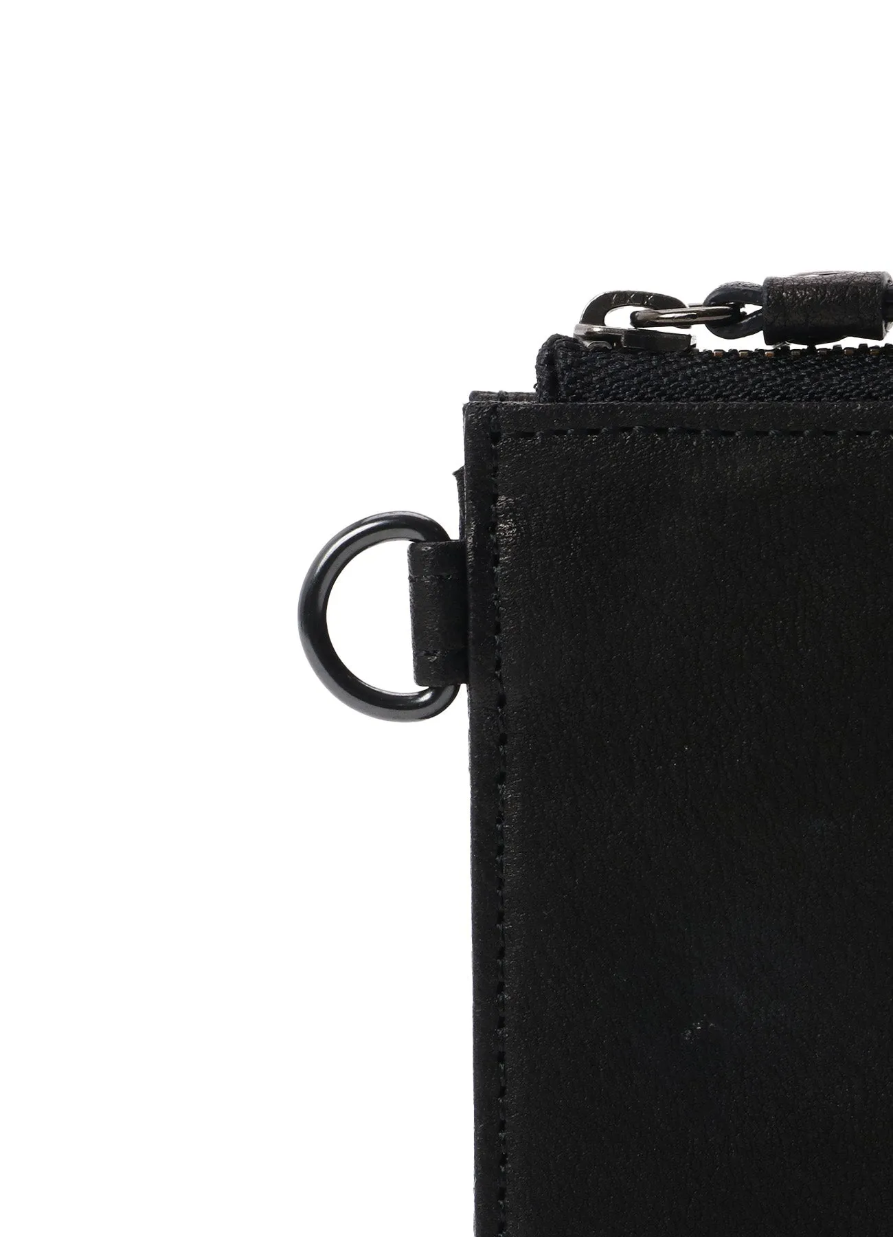 WASHED LEATHER L ZIP WALLET sold by Yohji Yamamoto product image thumbnail 5
