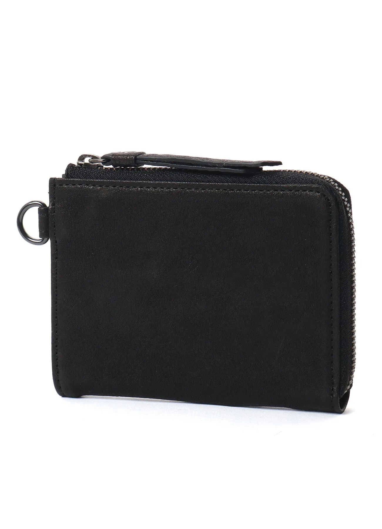 WASHED LEATHER L ZIP WALLET sold by Yohji Yamamoto product image thumbnail 2