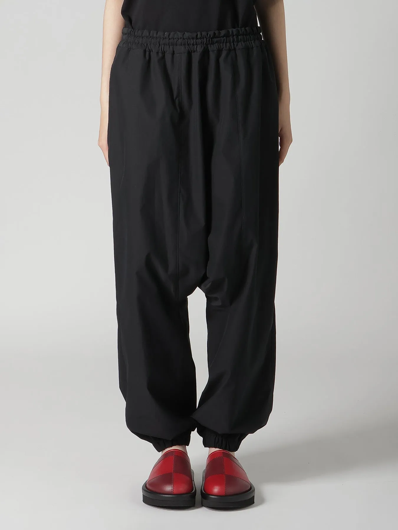 STRETCH TAFTA SAROUEL PANTS sold by Yohji Yamamoto product image thumbnail 4