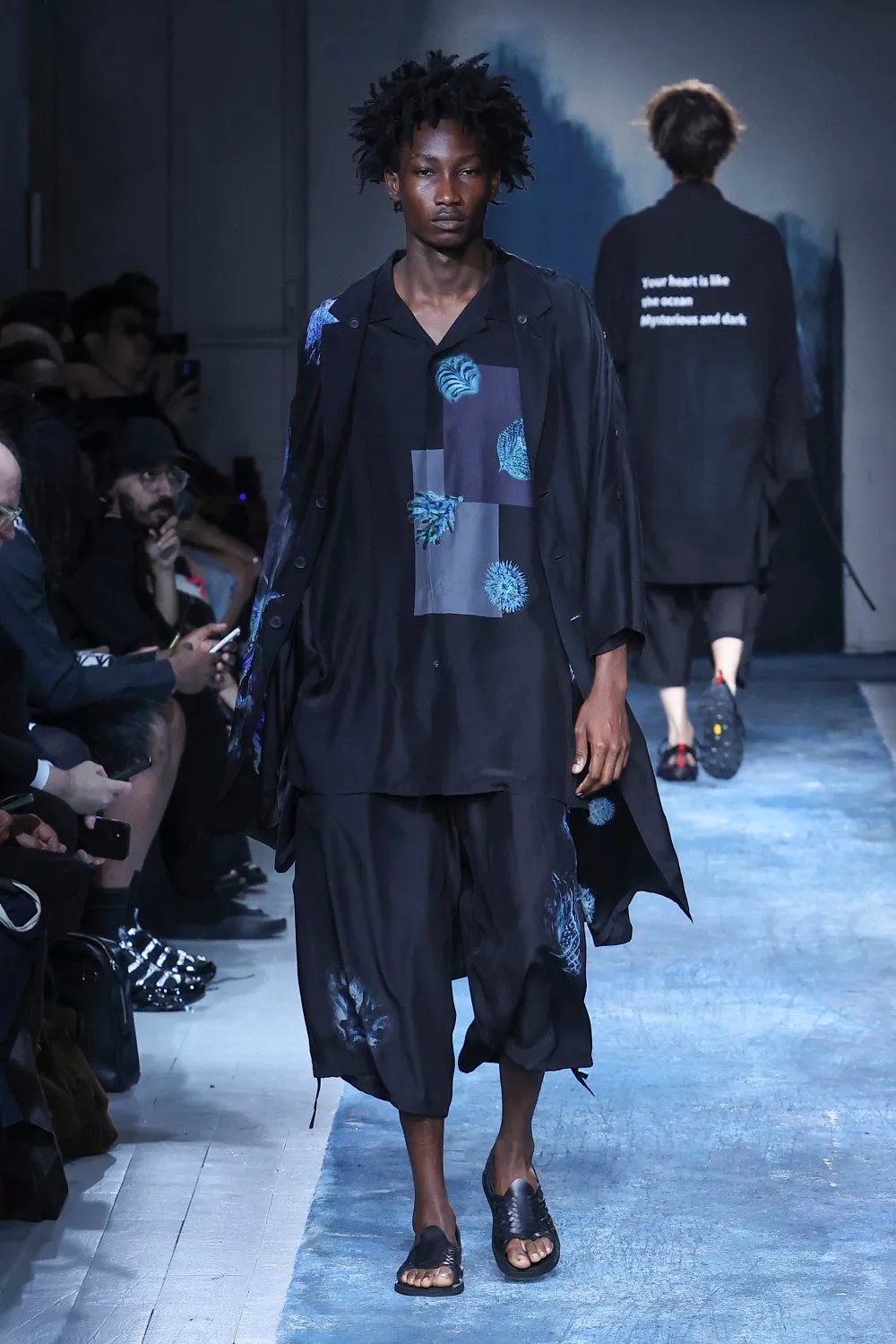 SEA CREATURE PRINTED SHOULDER OPNED BLOUSE sold by Yohji Yamamoto product image thumbnail 2
