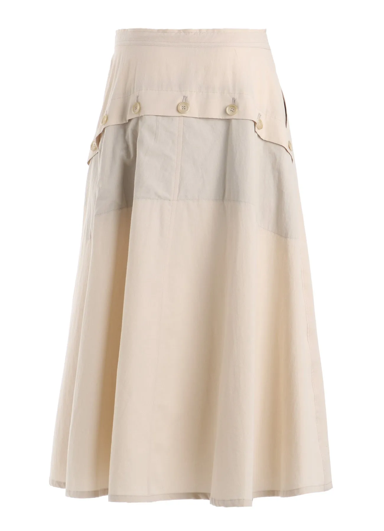 COTTON BROAD POCKET FLARE SKIRT sold by Yohji Yamamoto product image thumbnail 4