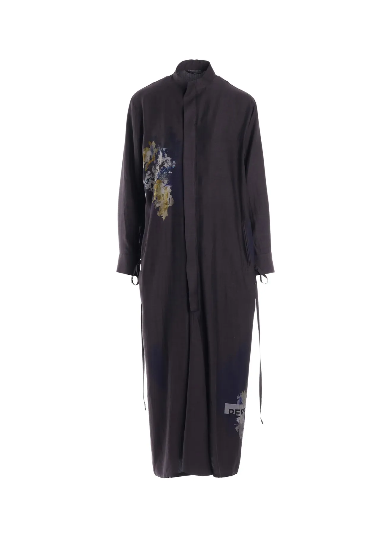 CUPRO/DUNGAREE TWILL DRAW STRING DRESS sold by Yohji Yamamoto