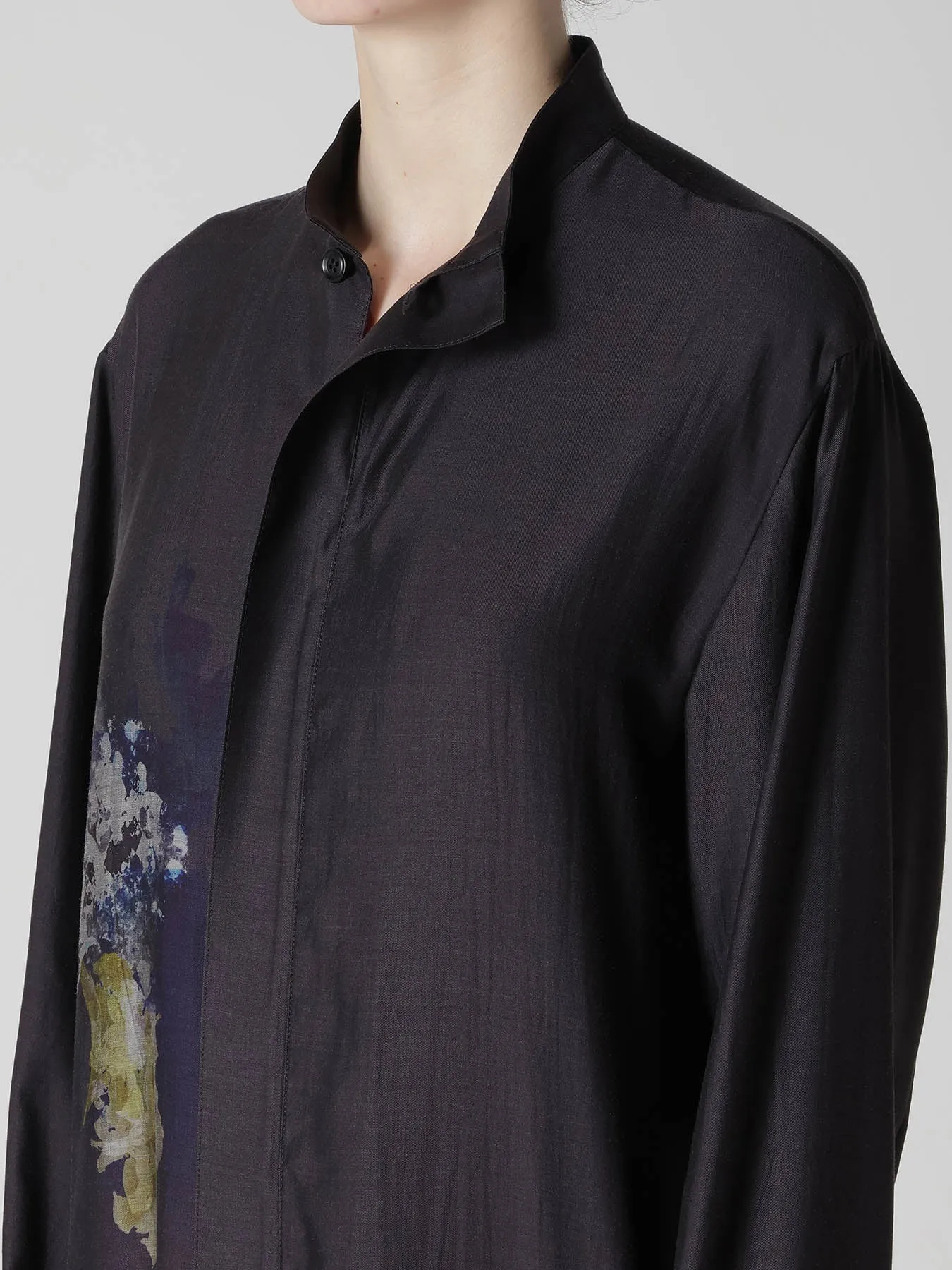 CUPRO/DUNGAREE TWILL DRAW STRING DRESS sold by Yohji Yamamoto product image thumbnail 5