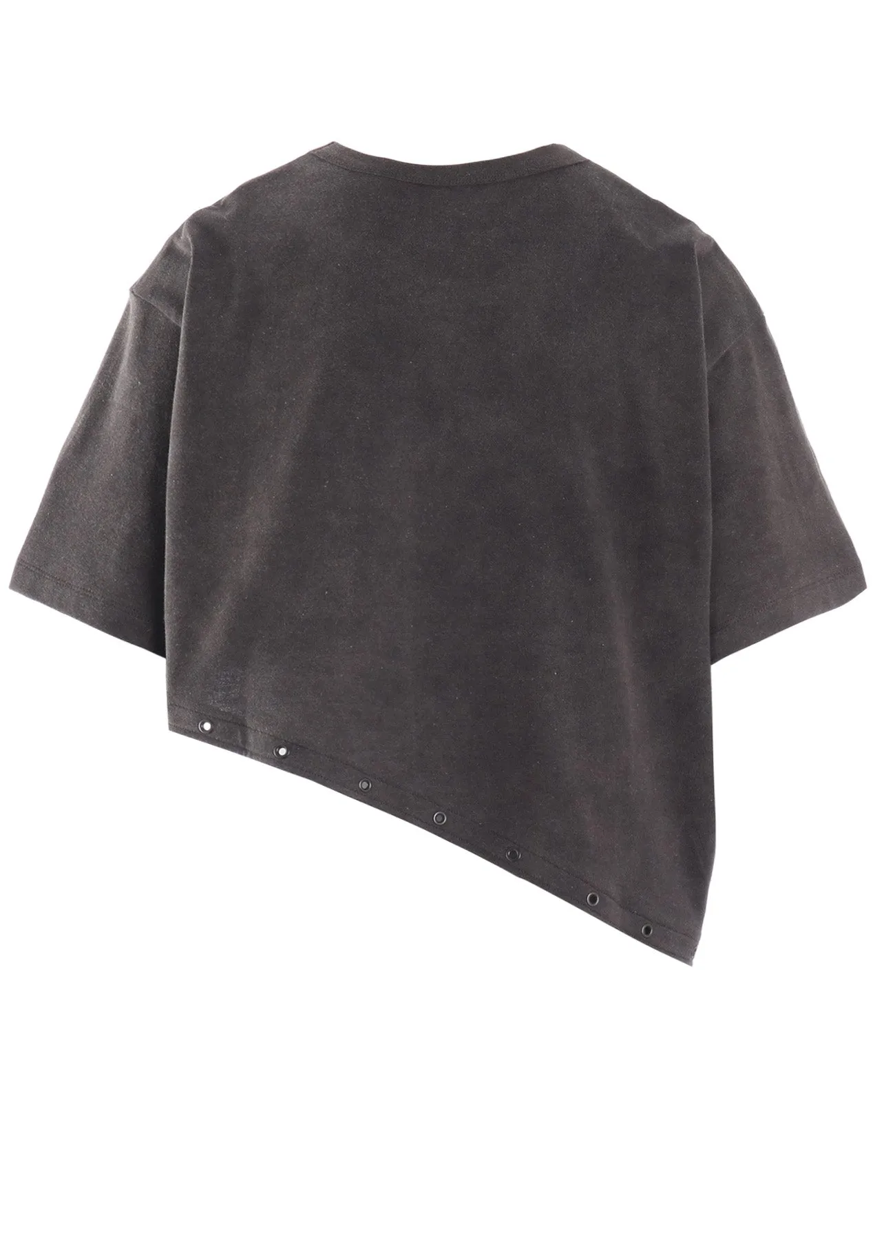 COTTON JERSEY ASYMMETRIC CROPPED TEE sold by Yohji Yamamoto product image thumbnail 3