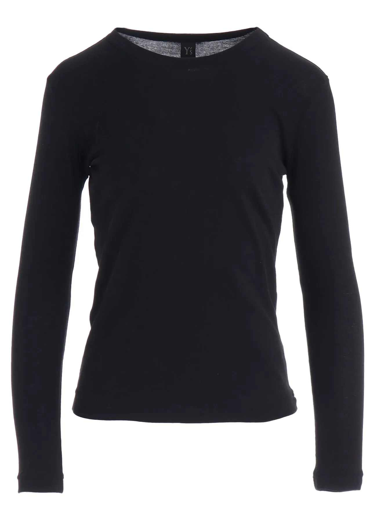 COTTON GAUZE FRAISE ROUND NECK LONG SLEEVE TEE sold by Yohji Yamamoto product image thumbnail 2