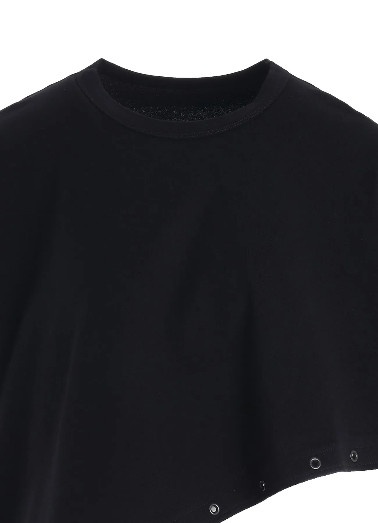 COTTON JERSEY ASYMMETRIC CROPPED TEE sold by Yohji Yamamoto product image thumbnail 5