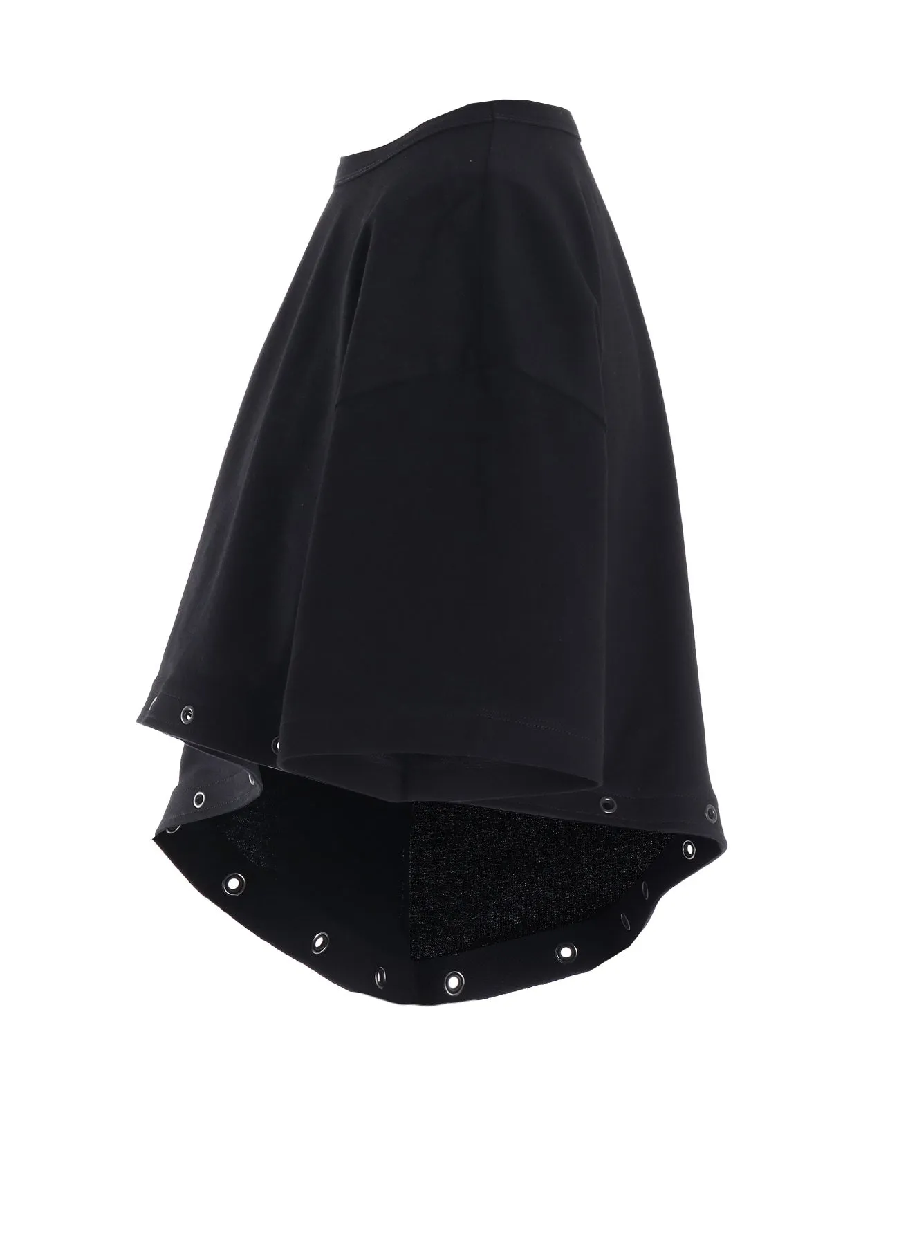 COTTON JERSEY ASYMMETRIC CROPPED TEE sold by Yohji Yamamoto product image thumbnail 3