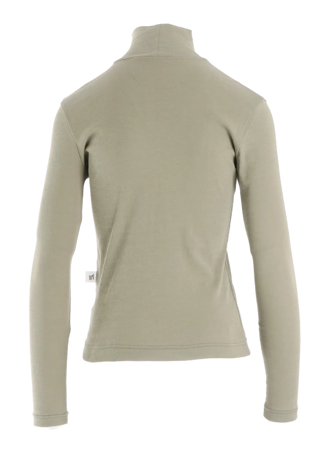 COTTON GAUZE FRAISE HIGHNECK LONG SLEEVE TEE sold by Yohji Yamamoto product image thumbnail 4