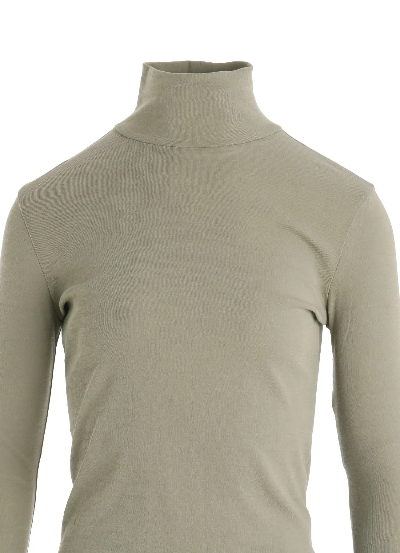 COTTON GAUZE FRAISE HIGHNECK LONG SLEEVE TEE sold by Yohji Yamamoto product image thumbnail 5