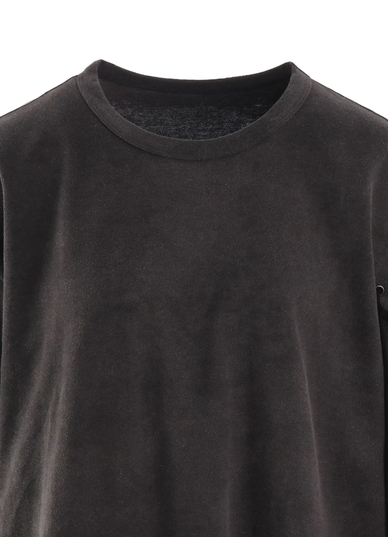 COTTON JERSEY LACE UP HALF SLEEVE TEE sold by Yohji Yamamoto product image thumbnail 5