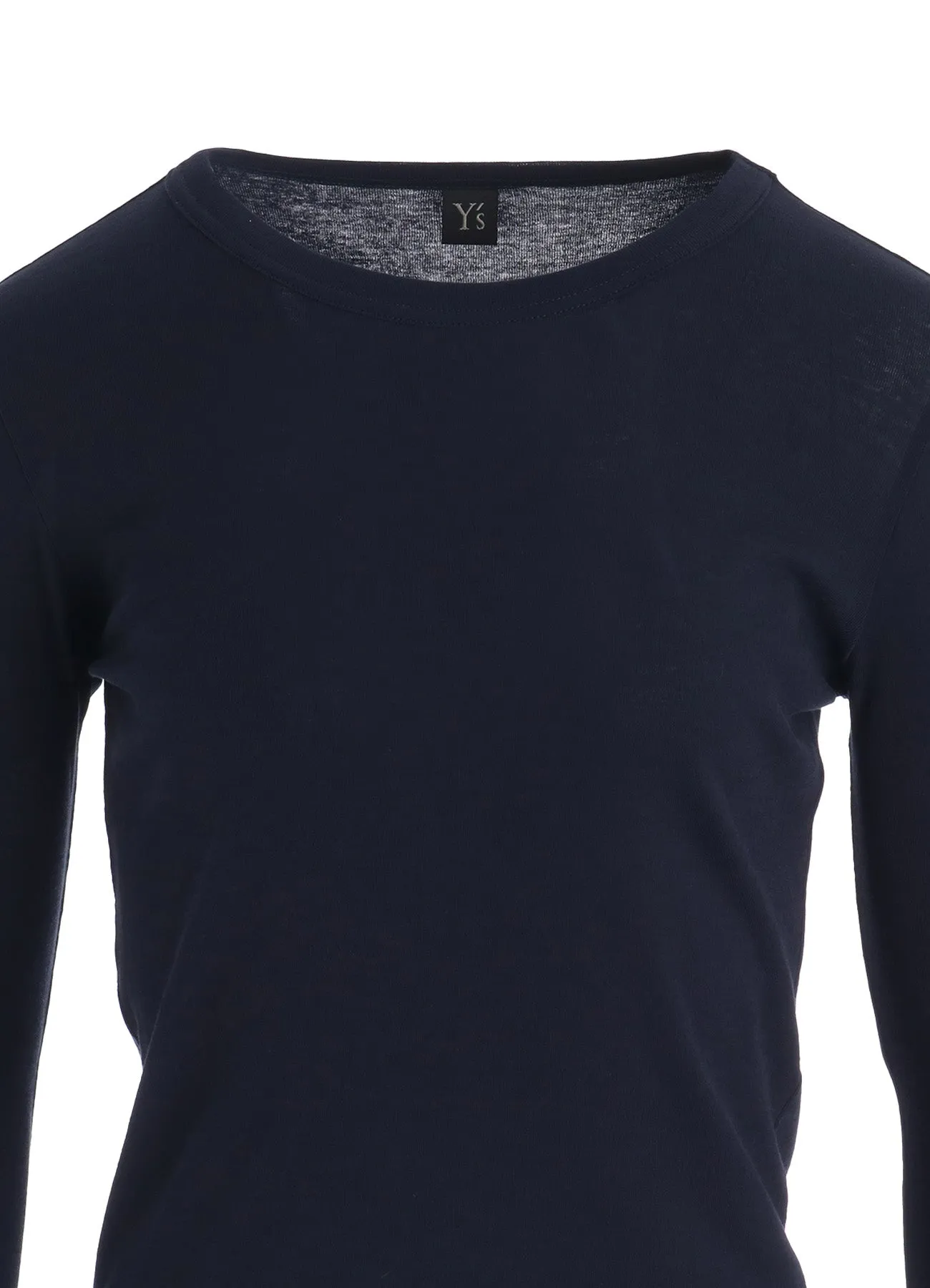 COTTON GAUZE FRAISE ROUND NECK LONG SLEEVE TEE sold by Yohji Yamamoto product image thumbnail 5
