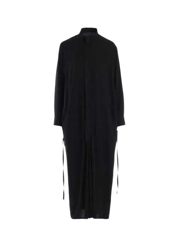 RAYON TWILL DRAW STRING DRESS made by Yohji Yamamoto