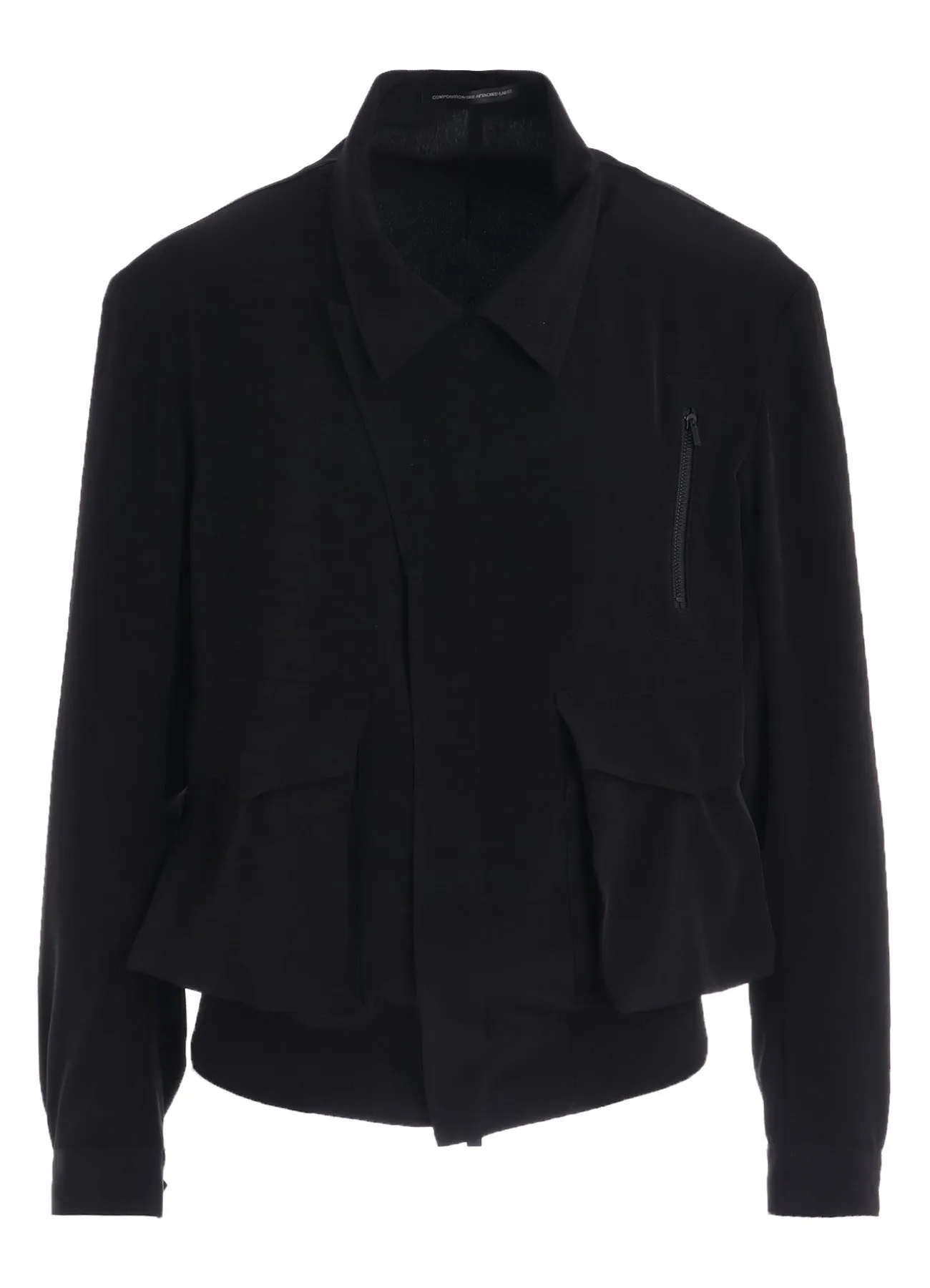 TA/PE CREPE DE CHINE 2 POCKET BLOUSON sold by Yohji Yamamoto product image thumbnail 2