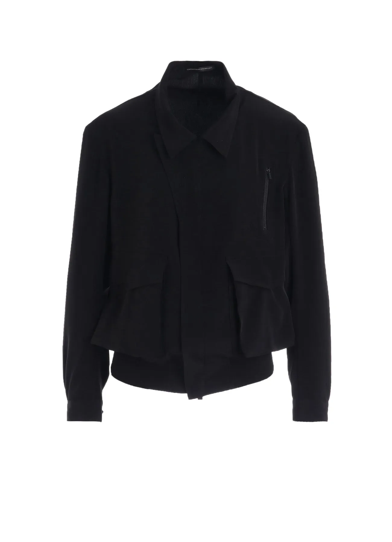 TA/PE CREPE DE CHINE 2 POCKET BLOUSON sold by Yohji Yamamoto