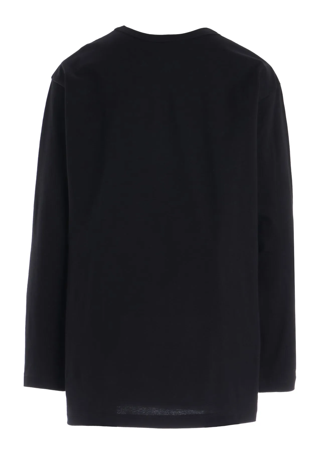 COTTON JERSEY PLAID PRINT LONG SLEEVE BIG TEE sold by Yohji Yamamoto product image thumbnail 4