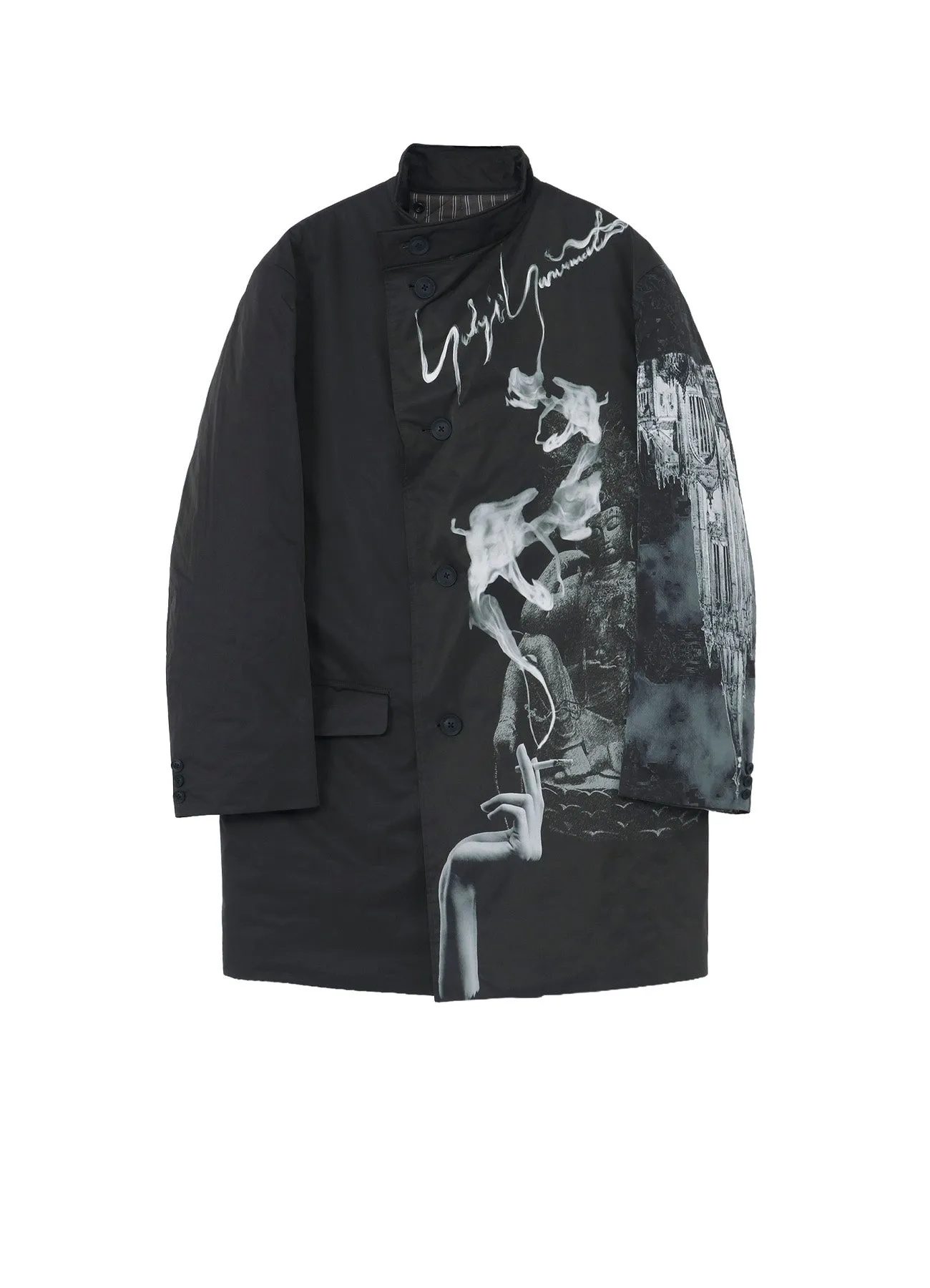 SMOKING GOTHIC PRINTED JACKET WITH LINER sold by Yohji Yamamoto